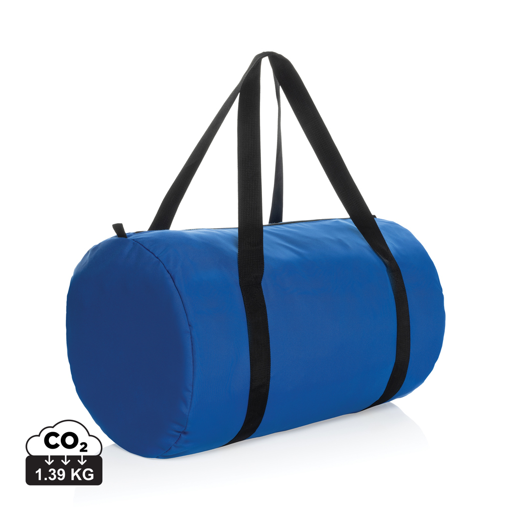 Sac de sport pliable promotionnel rPET Dillon Bleu royal